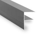 Aluminium F Section 10mm, 16mm & 25mm - Anthracite Grey
