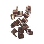 Brown fixing clips
