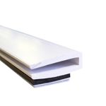 White PVC edging for secondary glazing with magnetic tapes attached - 3m
