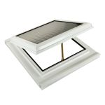 Polycarbonate roof vent for a conservatory roof
