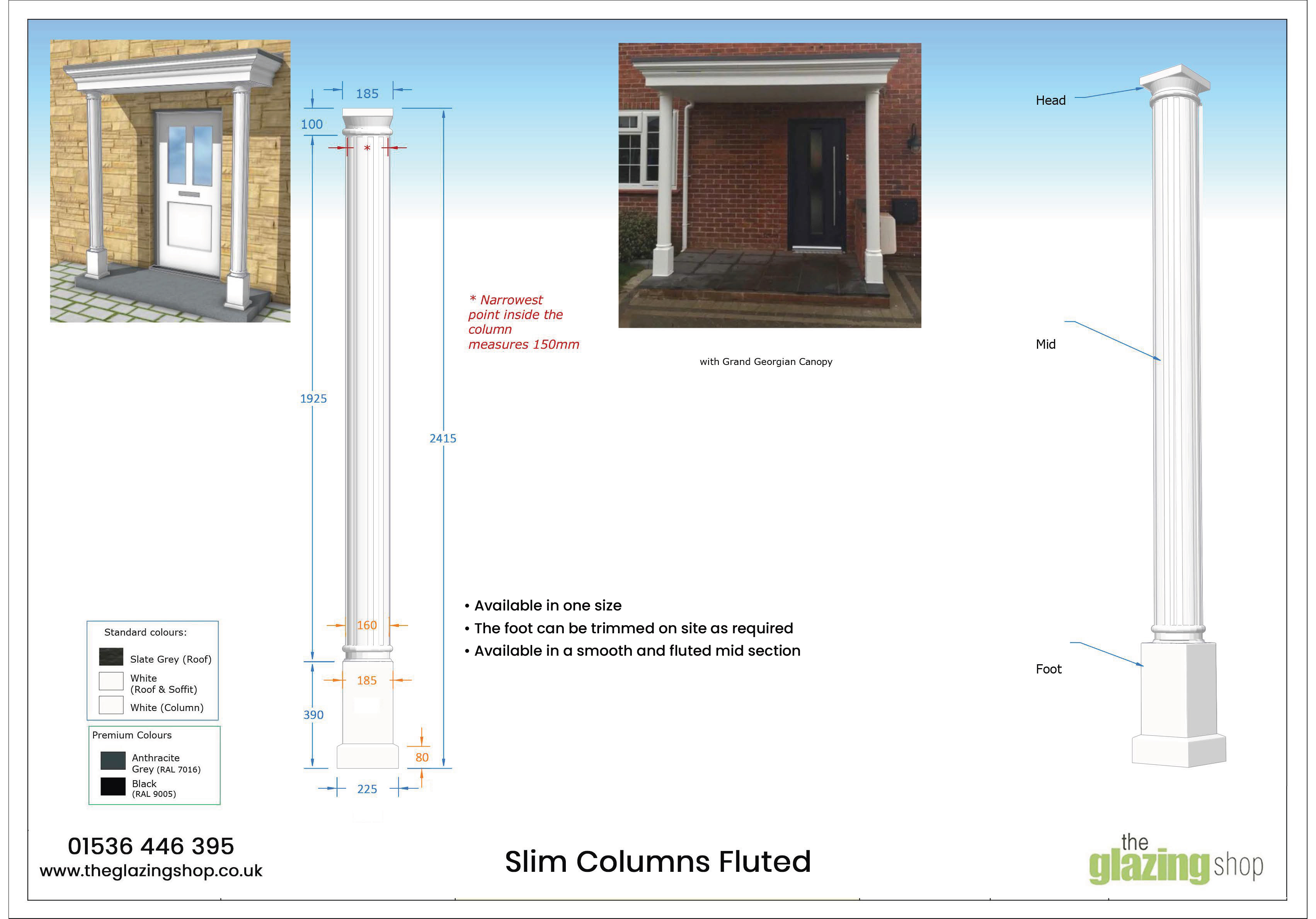 Slim Columns Fluted