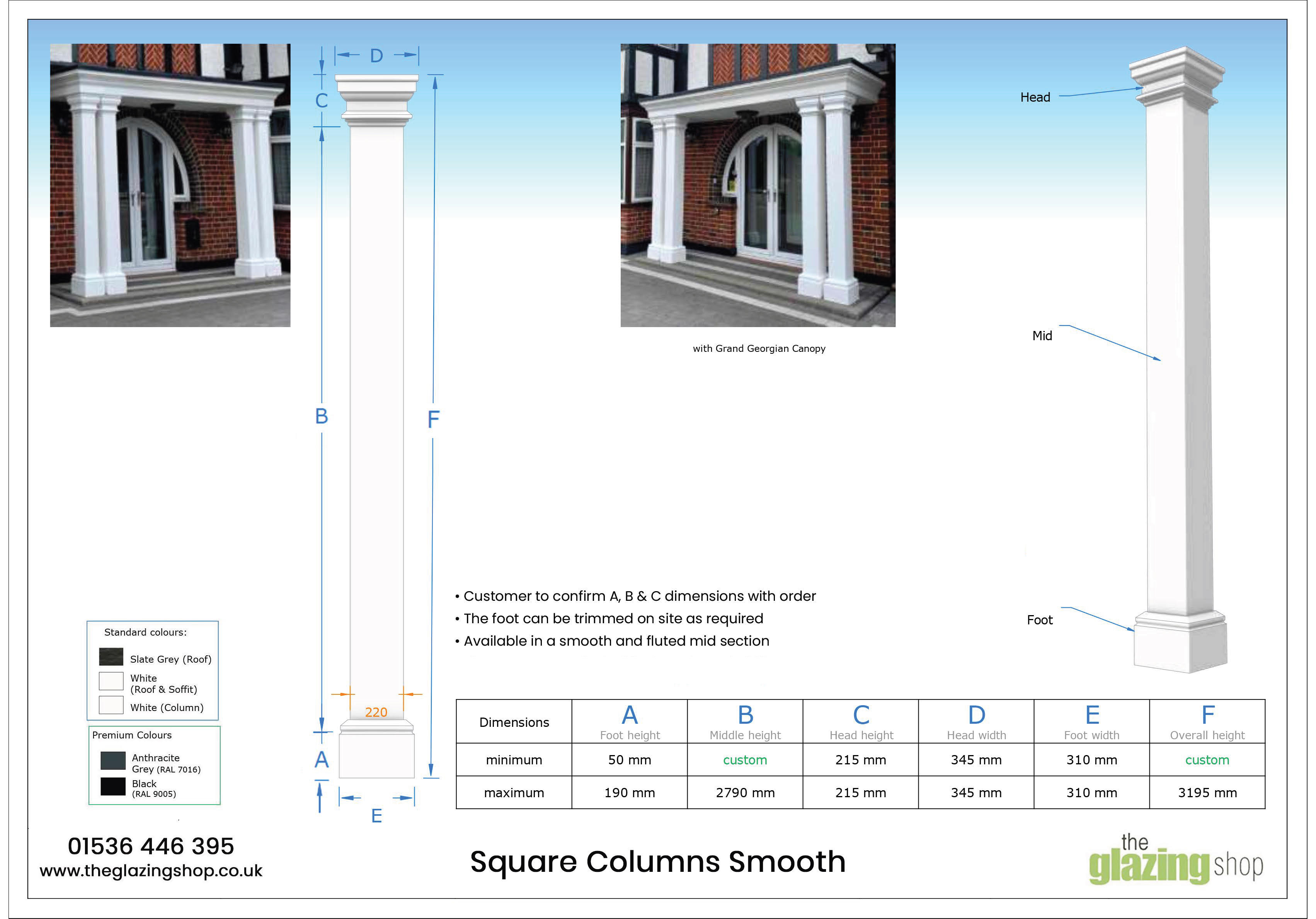 Square Columns Smooth